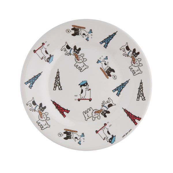 画像1: Petit Jour Paris 『メラミンプレート・イヌ』 (1)