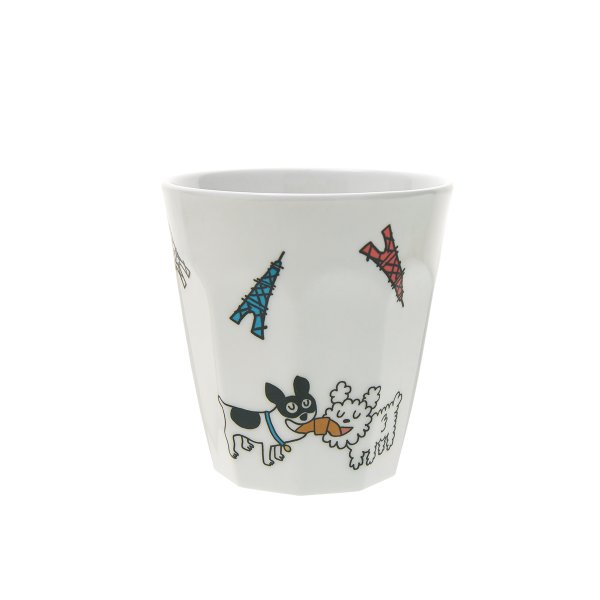 画像1: Petit Jour Paris 『メラミン カップ・ハート・イヌ』 (1)